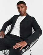 Jack & Jones Premium Boxy Suit Jacket In Black