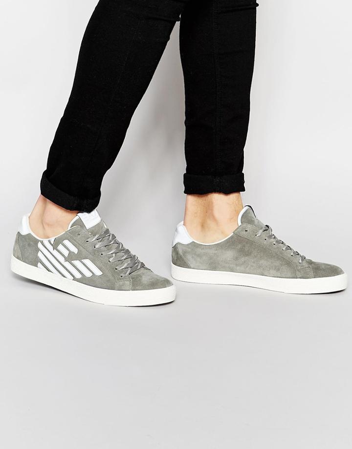 Ea7 Logo Sneakers - Gray