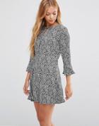 Goldie Glory Days Dress With Bell Sleeves - Multi