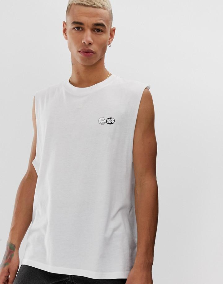 Cheap Monday Speech Logo Tank Tank-white