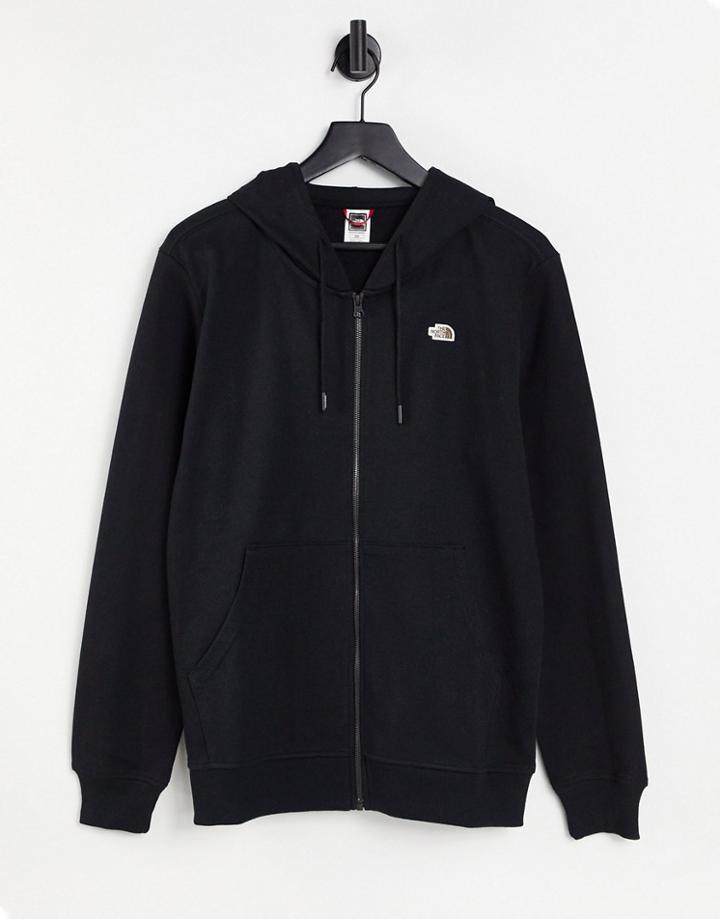 The North Face Scrap Graphic Full Zip Hoodie In Black
