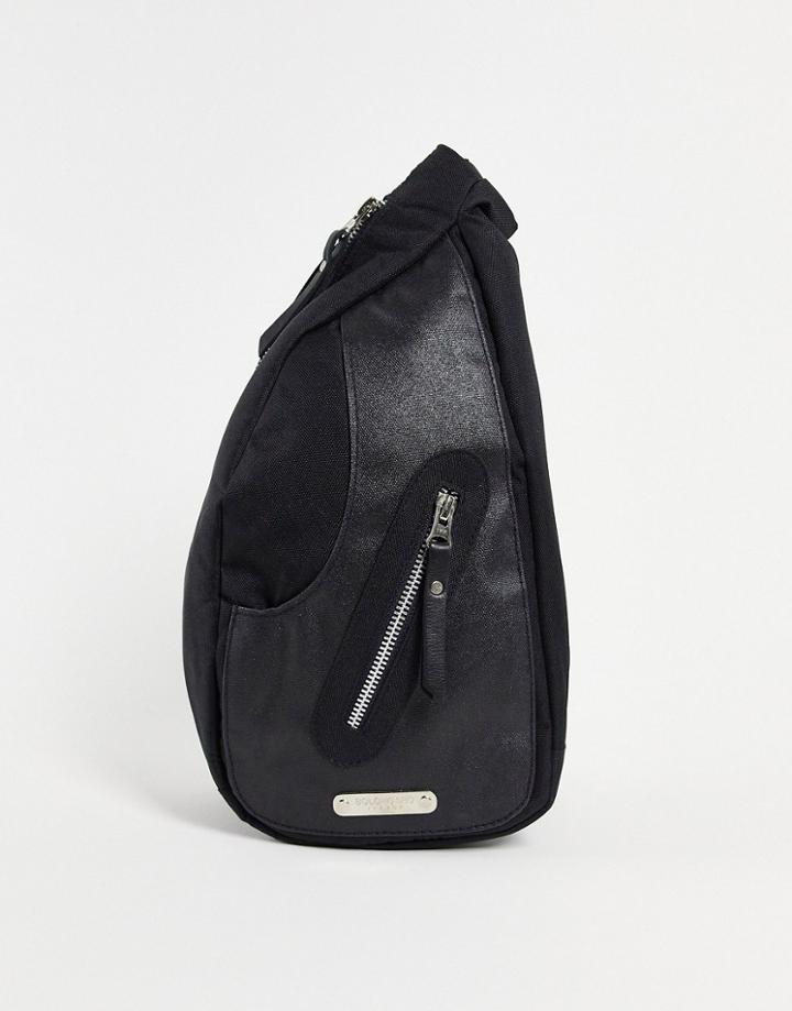 Bolongaro Trevor Leather Belt Bag In Black