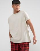 Asos Super Oversized T-shirt In Beige - Beige