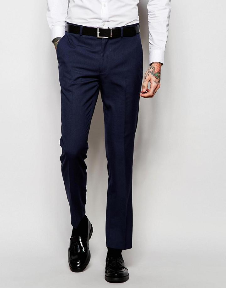 New Look Suit Pants In Navy - Navy