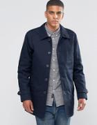 Selected Homme Cotton Trench - Navy