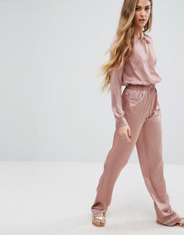 Young Bohemians Wide Leg Pants Co-ord - Pink