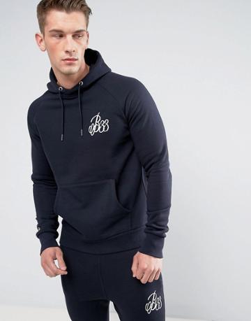 Bee Inspired Hoodie In Navy - Navy
