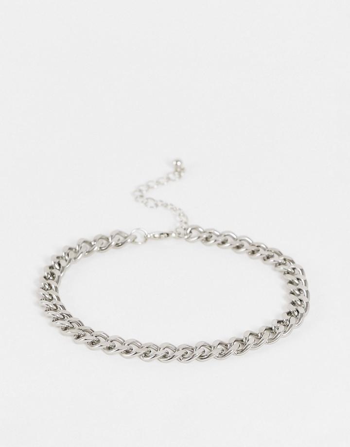 Svnx Silver Chunky Chain Bracelet