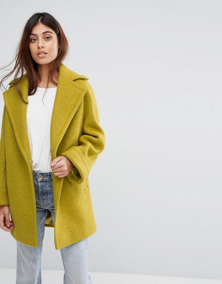 Helene Berman Wool Blend Yummy Jacket - Yellow