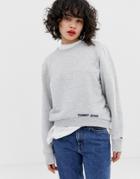Tommy Jeans Clean Logo Sweatshirt - Gray