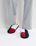 Tommy Hilfiger Cornwall Melton Slipper In Navy - Navy