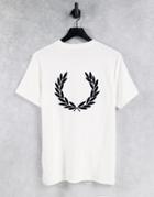 Fred Perry Towelling T-shirt In White