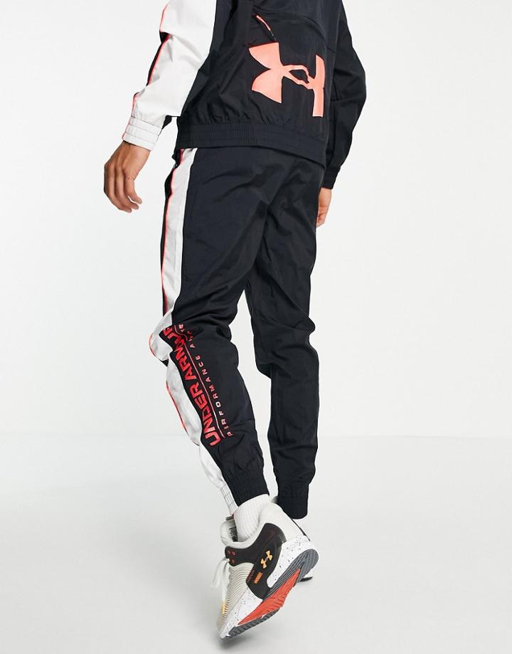 Under Armour Training Woven Track Sweatpants In Black