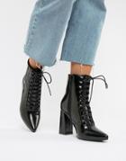 Truffle Collection Pointed Heeled Boots - Black
