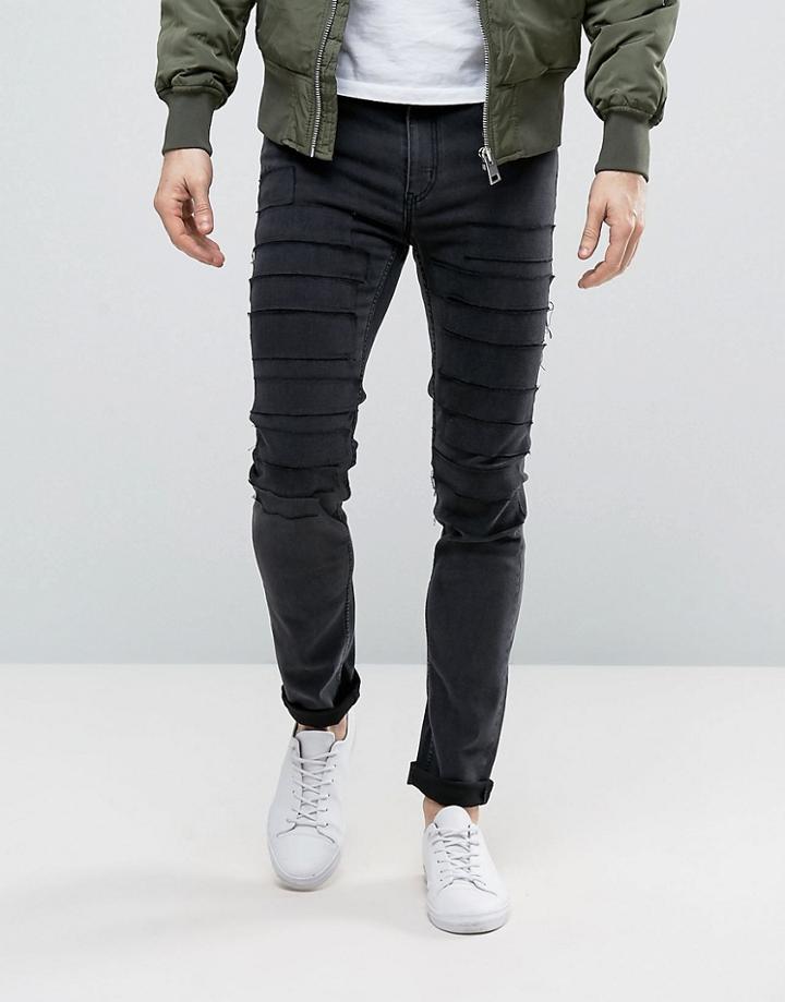 Cheap Monday Tight Jean Grim Black Wash - Black