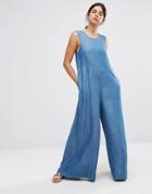 Native Youth Culotte Jumpsuit - Blue