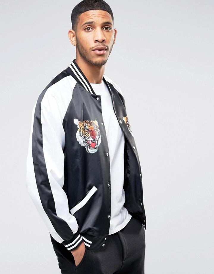 Jaded London Souvenir Bomber Jacket - Black