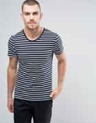 Casual Friday T-shirt In Stripe - Navy