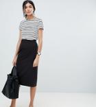 Asos Design Tall Mix & Match Pencil Skirt-black