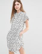 Y.a.s Summery Dress In Illustrated Floral Print