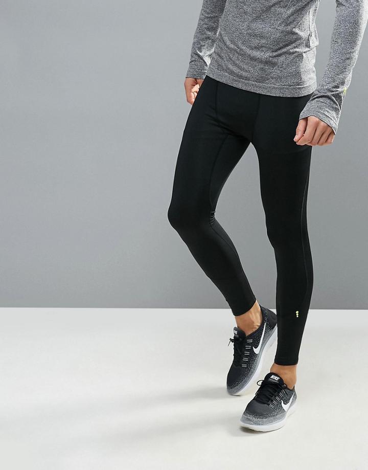 New Look Sport Running Tights In Black - Black