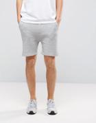Brave Soul Textured Sweat Shorts - Gray