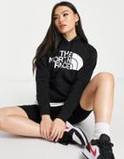The North Face Half Dome Chest Print Hoodie In Black