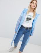Asos Design Milky Rainwear Jacket - White