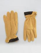 Timberland Suede Leather Gloves - Beige