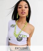 Asos Design X Christian Cowan Chain Necklace-green