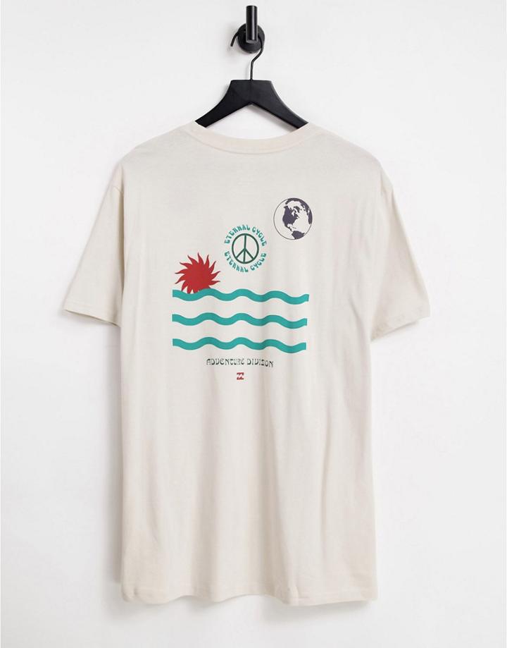 Billabong Dawn T-shirt In Cream-copper