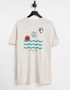 Billabong Dawn T-shirt In Cream-copper