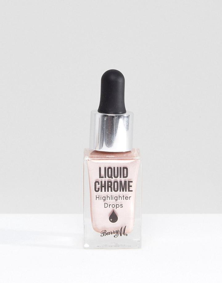 Barry M Liquid Chrome Highlighter Drops - Pink