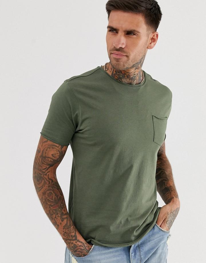 Brave Soul Raw Edge T-shirt