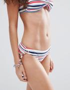 Oasis Stripe Bikini Bottom - Multi