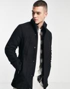 River Island Tech Shell Jacket In Black