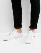 Fred Perry Baseline Leather Sneakers In White - White