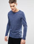 Esprit Melange Knitted Sweater - Navy