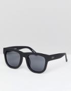 Quay Australia Maxims Square Frame Sunglasses - Black