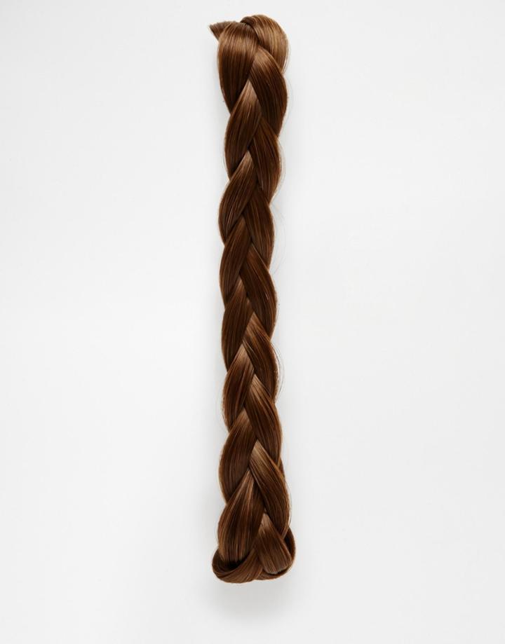 Hershesons Braided Large Headband - Chestnut Brown