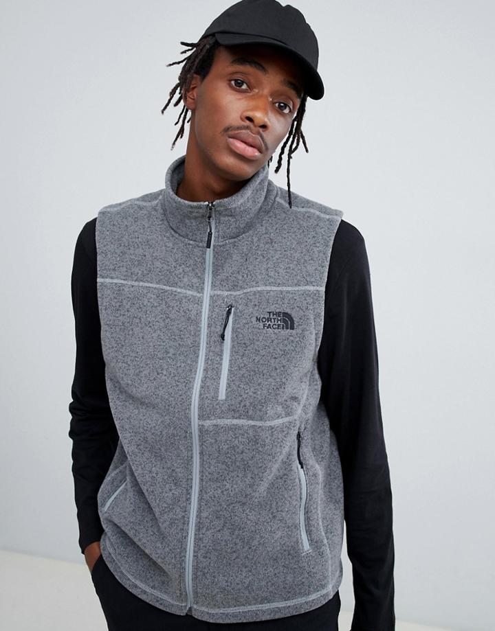 The North Face Gordon Lyons Fleece Tank In Gray - Gray
