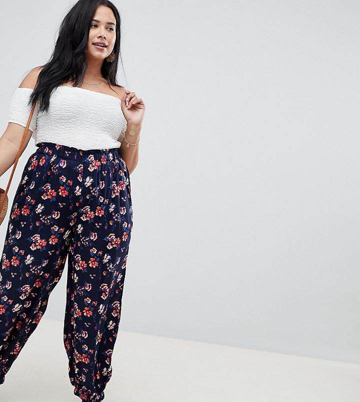 Nvme Floral Joggers - Black