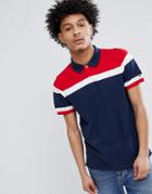 Tommy Hilfiger Racing Icon Stripe Pique Polo Slim Fit In Navy - Navy