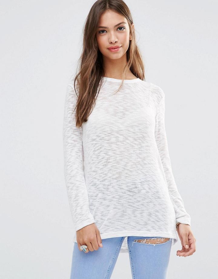 Minkpink Long Sleeve Tunic - Off White