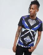 Versace Jeans T-shirt In Black With Print - Black