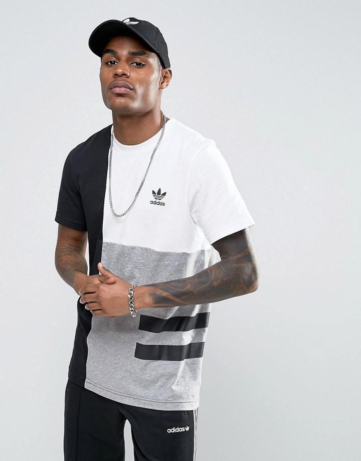 Adidas Originals Block Print T-shirt Bq3046 - Black