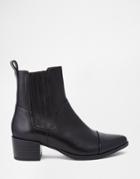 Vagabond Emira Leather High Ankle Boots - Black