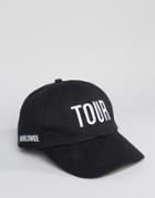 Reclaimed Vintage Tour Baseball Cap - Black