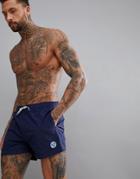 North Sails Volley Swim Short With Logo In Navy - Navy