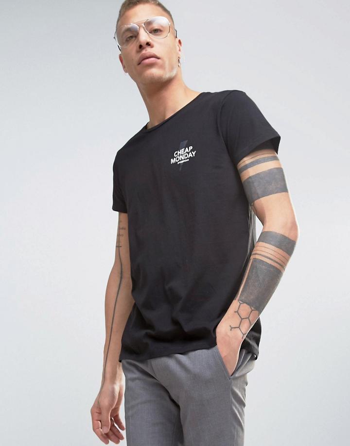 Cheap Monday Cap T-shirt Small Bolt - Black